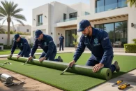 شركة تركيب عشب صناعي في أبوظبي